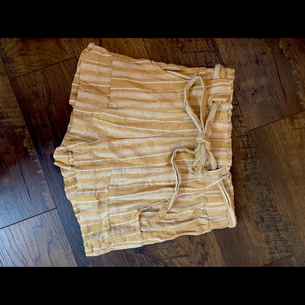 Yellow striped shorts
